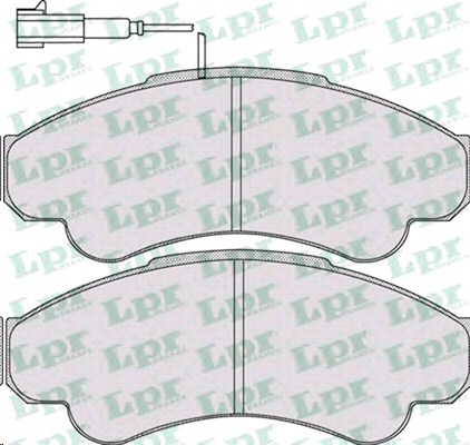 Колодки тормозные передние FIAT DUCATO, Peugeot BOXER, CITROEN JUMPER