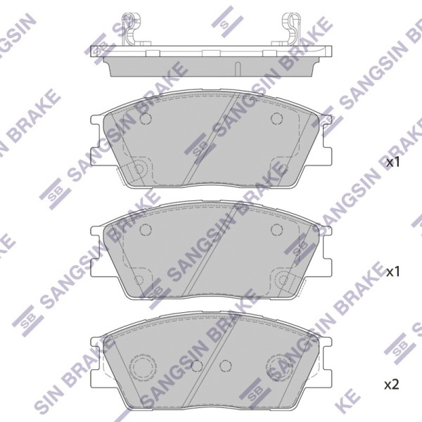 Колодки тормозные передние KIA SOUL 2019- SP4372