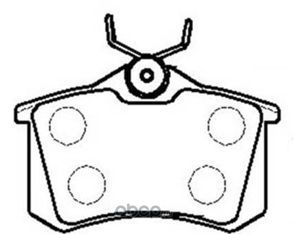 Колодки тормозные VAG A3/A4/A6/Fabia/G olf IV/Bora/Octavia/ /C3/C4/307/308 1.6-3.0L 95-) задние