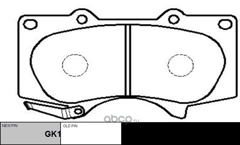 Колодки тормозные Toyota Land Cruiser Prado J120/150 Lexus GX460 перед. (CKT-36)