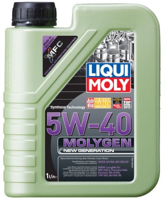 Масло моторное LIQUI MOLY Molygen New Generation 5W40 SN/CF A3/B4 синт. 1л.