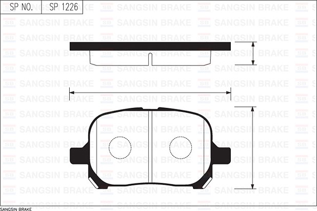 Колодки тормозные Lexus RX300 (AKE) 01-03, Toyota Camry (V20) (15) 96-99/99-01, Corolla (AKE) 1.3-2.0D 97-02 передние