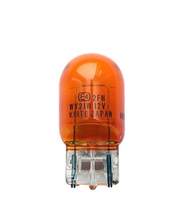 Лампа KOITO 12V WY21W бесцокольная оранжевая (желтая) одноконтактная