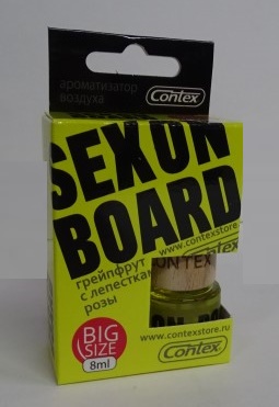 Ароматизатор подвесной флакон SEX ON BOARD  Роза с цитрусовыми нотами