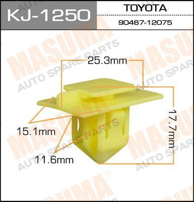 Пистон (клипса крепежная пласт.) KJ-1250