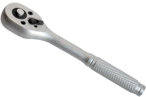Вороток трещотка 1/4  45 зубцов 155мм с металлической рифленой ручкой, CrV (60)