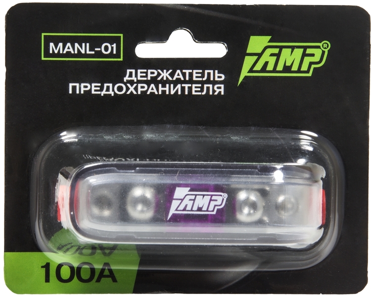 Держатель предохранителя колба mini ANL вход/выход 4/8GA с предохранителем 100А
