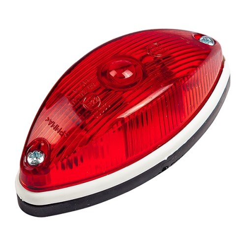 Фонарь габаритный и контурный (капля) без лампы красный задний