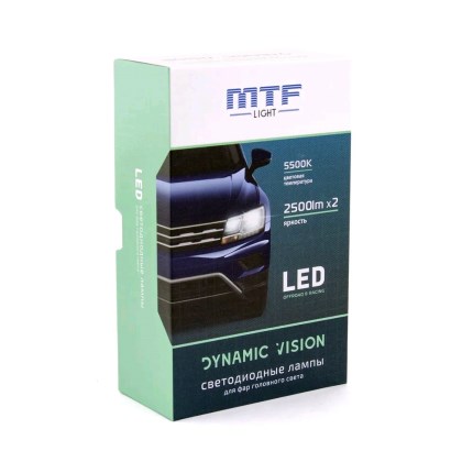 Лампа светодиодная  HIR2-12V 28W, 2500Lm, 5500K (9012) кулер серия DYNAMIC VISION LED 2шт