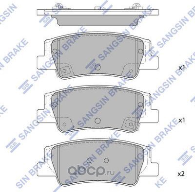 Колодки задние HYUNDAI SONATA 2019- SP4335