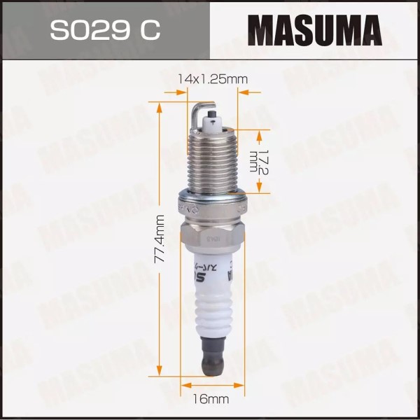 Свеча Masuma ZFR6F-11 /Chevrolet Cruze 1.6 Mazda 323-626/ и.у.