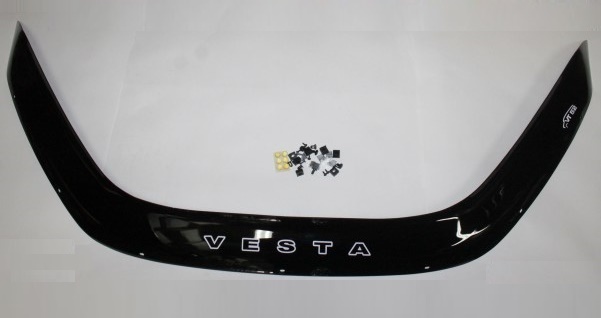 Дефлектор капота (мухобойка) для ВАЗ Lada Vesta длинная