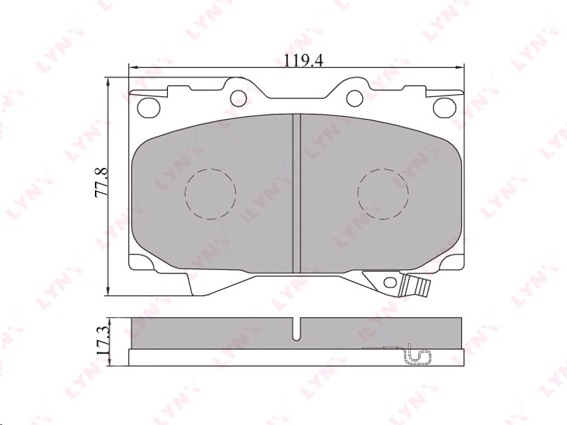 Колодки тормозные FR Toyota LAND CRUISER 100 98-