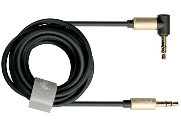 Кабель AUX аудио с разъемом Jack 3,5мм 1,5м черный