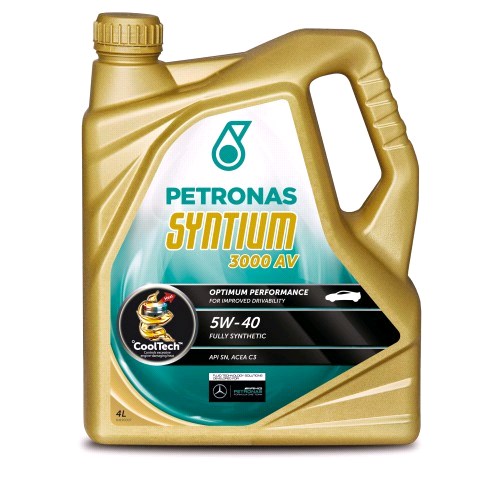 Масло моторное Petronas Syntium 3000 AV 5W40 ACEA C3, API SN синт. (4л)