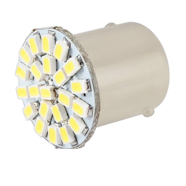 Лампа светодиод. 12V 21W 22 SMD белая с цок. 2конт.