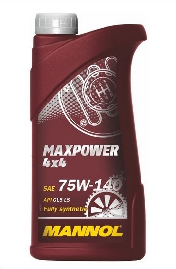 Масло трансм. GL-5 LS MANNOL Maxpower 4х4 75W/140  Синтетика 1л.