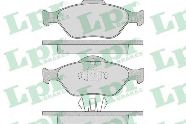 Колодки тормозные передние Ford Fiesta V, FUSION, Mazda 2