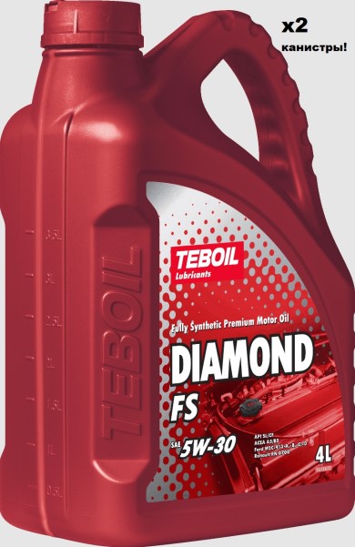 Масло моторное TEBOIL DIAMOND FS 5W30 SL/SF (4л.) синт. (бенз. диз.) Акция 4+4