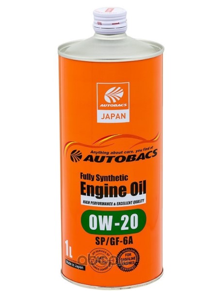 Масло моторное AUTOBACS Fully Synthetic 0W20 SP GF-6A (1л.) синт.