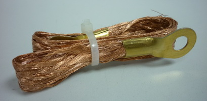 Провод массы плетенка 410мм. медная