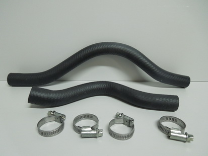 Патрубки радиатора отопителя 2111 из 2шт армированные с хомутами