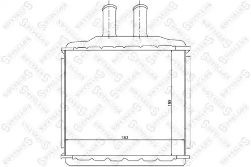 Радиатор отопителя Chevrolet Lacetti с 2004 г. 1.4/1.6/1.8 16 кл. MT/AT унив.