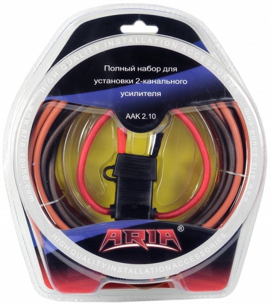 Комплект установочный ARIA AAK 2.10 для 2-канального усилителя сечение 6мм2