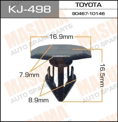 Пистон (клипса крепежная пласт.) KJ-498/K-119