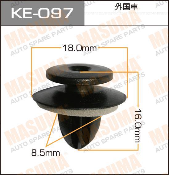 Пистон (клипса крепежная пласт.) KE-097 Европа