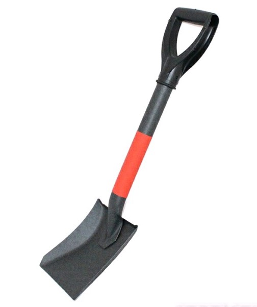 Лопата саперная совковая, металлический черенок с ручкой, в чехле