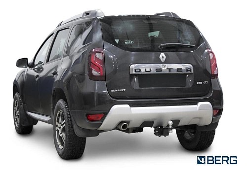 Фаркоп Renault Duster 2010-2015, 2015-2020, 2020- под квадр. Renault Kaptur (2016-2020, 2020-), Nissan Terrano (2014-