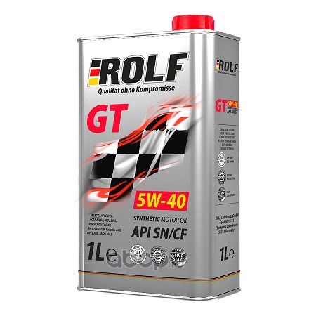 Масло моторное Rolf  GT SAE 5W40 API SN/CF синт. 1л /жесть/