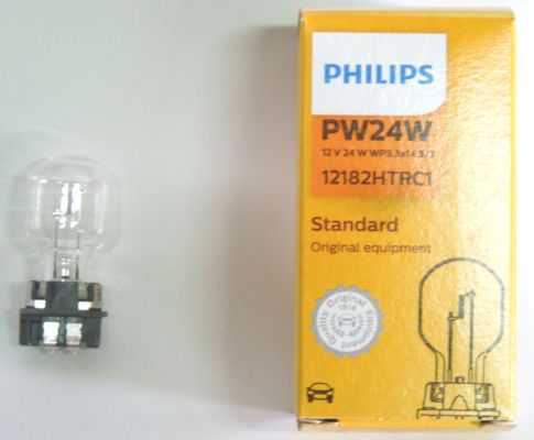 Лампа PHILIPS 12V PW24W (WP3,3x14,5/3)