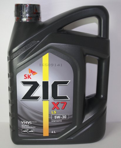 Масло моторное Zic Х7 LS 5W30 4л. синтетика SN/CF