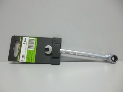 Ключ рожково-накидной с трещеткой  7мм (Декло Техники)
