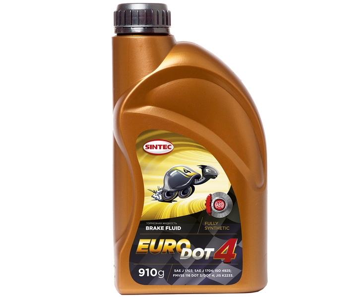 Жидкость тормозная SINTEC EURO DOT-4 910гр. t-265C