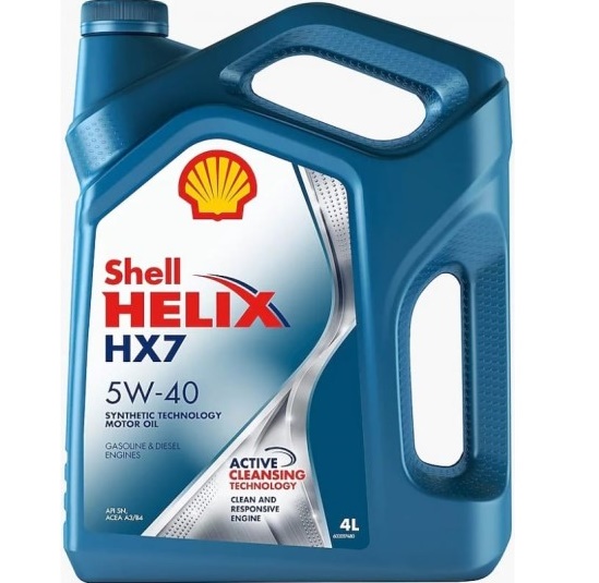 Масло моторное Shell Helix HX7  5W40 4л. синий п/синт.