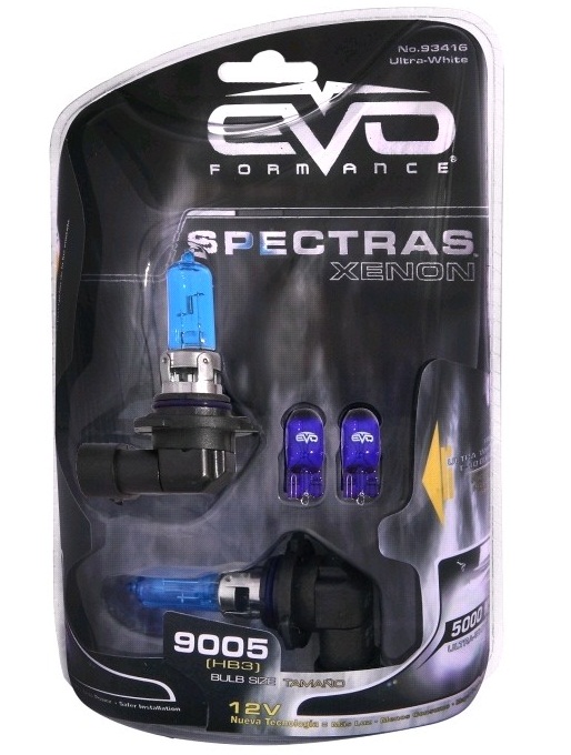 Лампа  EVO  HB5-12-75 SPECTRAS 5000К(9007) (набор 2шт HB3+2штW5W)