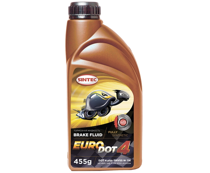 Жидкость тормозная SINTEC EURO DOT-4 455гр.