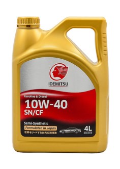 Масло моторное IDEMITSU SEMI-SYNTHETIC SN/CF 10W40 4л.
