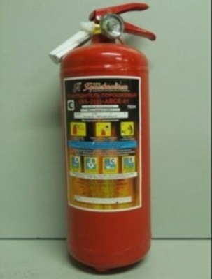 Огнетушитель порошковый ОП-2 с манометром (2кг)