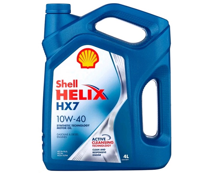 Масло моторное Shell Helix HX7 10W40 4л. синий п/синт.