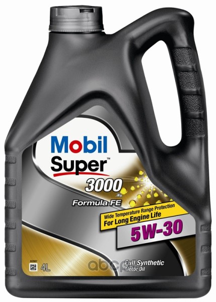 Масло моторное MOBIL Super 3000 X1 FE 5W30 4л. синтетика