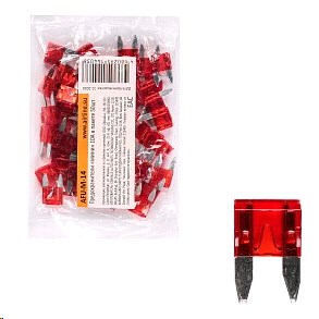 Предохранитель флажковый MINI 10A /красный/ (50)