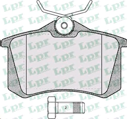 Колодки тормозные VAG A3/A4/A6/Fabia/G olf IV/Bora/Octavia/ /C3/C4/307/308 1.6-3.0L 95-) задние