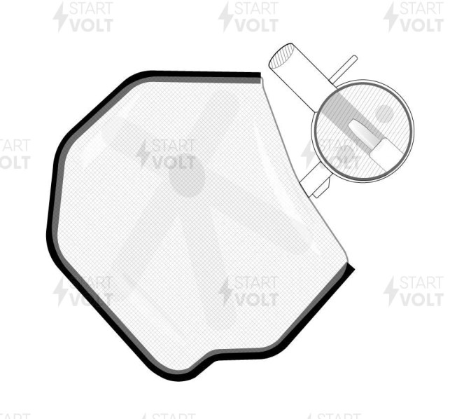 Фильтр - сетка на б/насос Hyundai Hyundai Solaris 17- Creta Tucson Kia Sportage IV