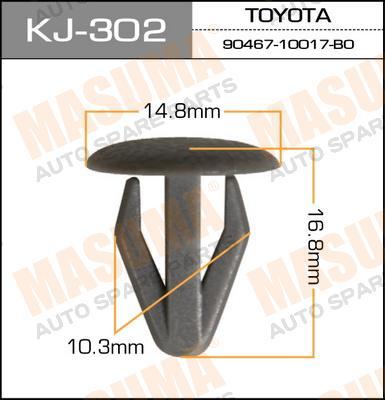 Пистон (клипса крепежная пласт.) KJ-302