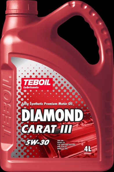 Масло моторное TEBOIL DIAMOND CARAT III 5W30 SN (4л.) синт. (бенз., диз. газ.)