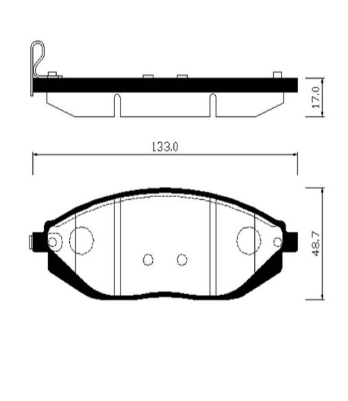 Колодки тормозные Chevrolet: SPARK 1.0/1.0 LPG/1.2/1.2 LPG 10-  передние